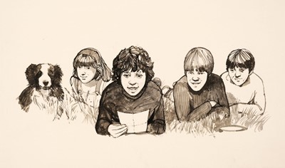 Lot 483 - Blyton, Enid. Original colour and monochrome illustrations for Famous Five, 1977-84