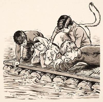 Lot 483 - Blyton, Enid. Original colour and monochrome illustrations for Famous Five, 1977-84