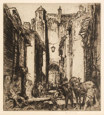 Lot 259 - Brangwyn (Frank, 1867-1956). Porte St. Jacques, 1923