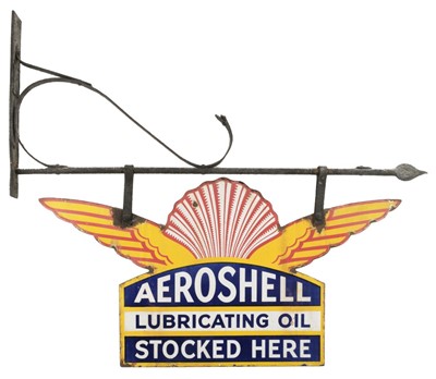Lot 33 - Aeroshell. An enamel advertising sign circa 1930