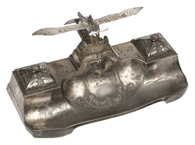 Lot 95 - Pioneer Aviation. An Art Nouveau desk compendium circa 1910
