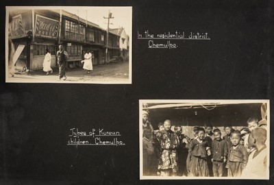 Lot 185 - World Cruise. A photograph album containing tipped-in photographic views from a world cruise
