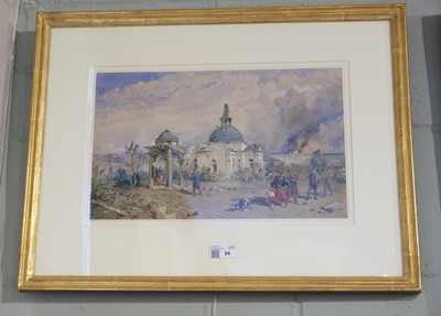 Lot 24 - Simpson (William, 1823-1899). Church in the rear of the Redan, looking north