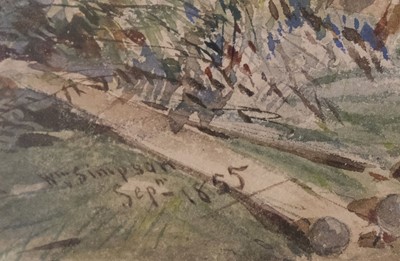 Lot 24 - Simpson (William, 1823-1899). Church in the rear of the Redan, looking north