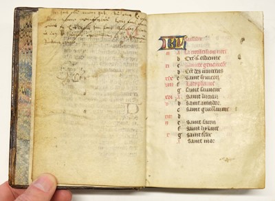 Lot 249 - Book of Hours. Illuminated manuscript Book of Hours on parchment, Northern France, c. 1450