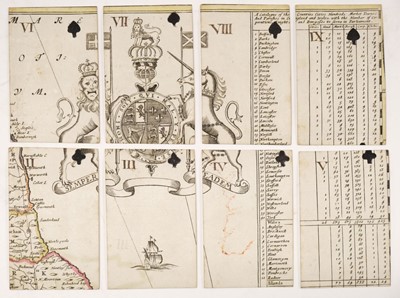 Lot 121 - Lenthall (John, publisher). Geographical Cards of England, with part of Scotland... [c.1712-1717]