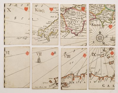 Lot 121 - Lenthall (John, publisher). Geographical Cards of England, with part of Scotland... [c.1712-1717]