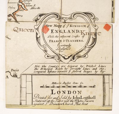 Lot 121 - Lenthall (John, publisher). Geographical Cards of England, with part of Scotland... [c.1712-1717]