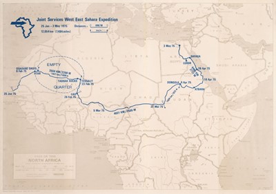 Lot 34 - Sheppard (Squadron Leader T.H.). Joint Services West East Sahara Expedition 1975, Report