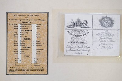 Lot 109 - Hodges (Charles, publisher). Geographical playing cards, London, 1827