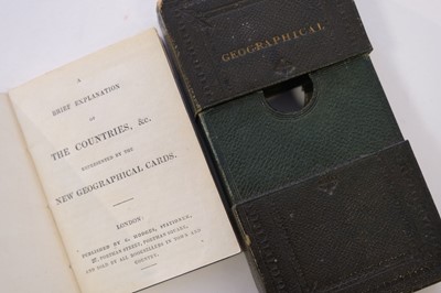 Lot 109 - Hodges (Charles, publisher). Geographical playing cards, London, 1827