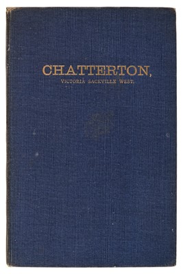 Lot 682 - Sackville-West (Victoria). Chatterton, 1st edition, presentation copy, Sevenoaks: J. Salmon, 1909