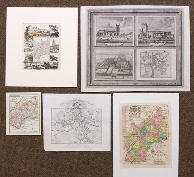 Lot 103 - Gloucestershire. Blaeu (Johannes), Glocestria Ducatus vulgo Glocestershire, Amsterdam, circa 1648