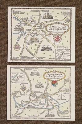 Lot 103 - Gloucestershire. Blaeu (Johannes), Glocestria Ducatus vulgo Glocestershire, Amsterdam, circa 1648