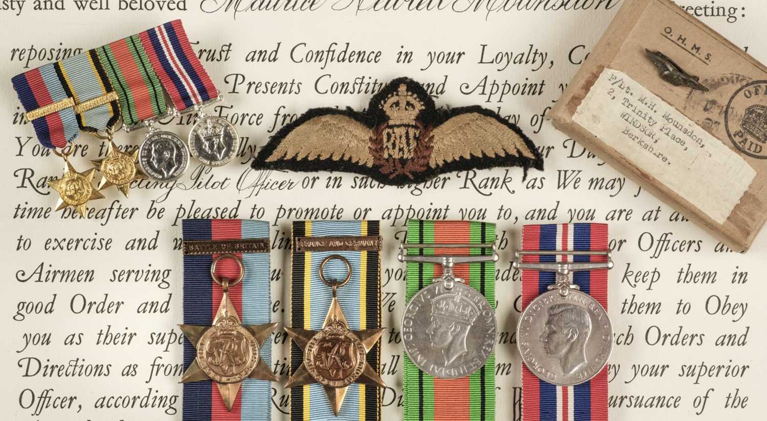 Lot 54 - Battle of Britain. Flight Lieutenant Maurice "Mark" Mounsdon, 56 Squadron