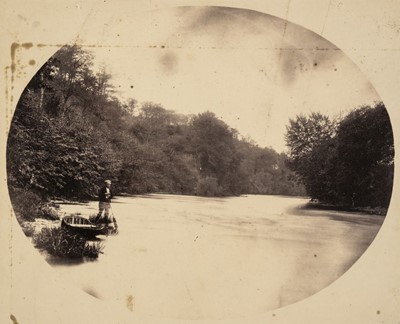 Lot 77 - Early Photography. A group of 21 salt and dilute albumen prints of early Welsh views