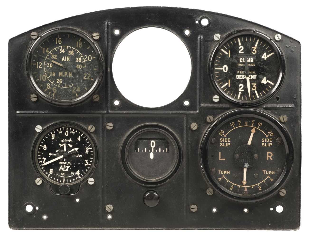 Lot 226 - Instrument Panel. A WWII RAF aircraft