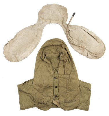 Lot 155 - Mae West. A rare Battle of Britain period 1932 pattern life saving stole waistcoat