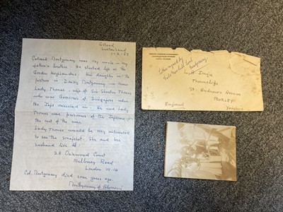 Lot 263 - Montgomery (Bernard Law, 1887-1976). Autograph Letter Signed, 'Montgomery of Alamein', 1 Feb. 1959
