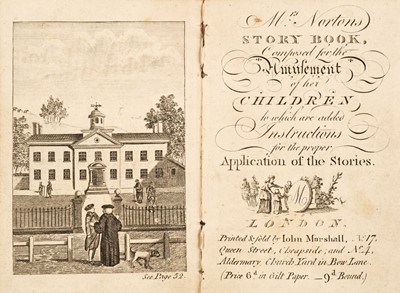 Lot 436 - Attributed to Mary Ann Kilner. Mrs Norton's Story Book, 1st edition, John  Marshall, circa 1790
