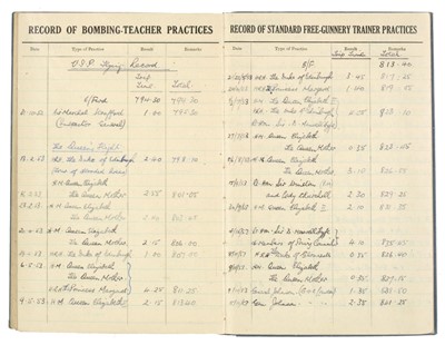 Lot 110 - The Queen's Flight Pilot's Log Books. Squadron Leader William Dewi Rees, DFC