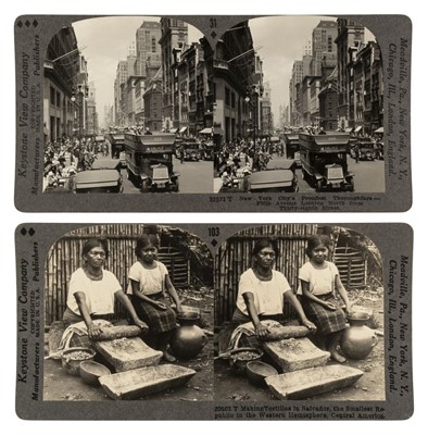 Lot 165 - Stereoviews. A group of 102 assorted photographic stereoviews, mostly Keystone View Company