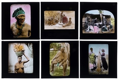 Lot 80 - Magic Lantern Slides. A group of 51 photographic magic lantern slides of Africa, early 20th century