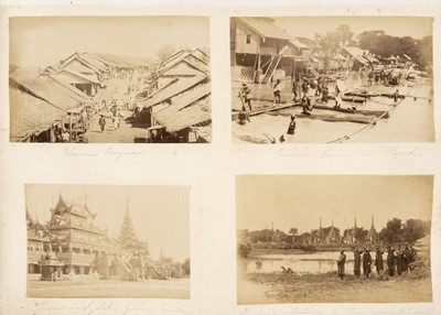 Lot 12 - Burma. A group of 24 photographs of Burmese views, c. 1870s, albumen prints