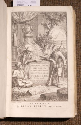 Lot 12 - Salmon (T.H & M. Van Goch). Hedendaagsche Historie, Amsterdam: Isaak Tirion, 1732