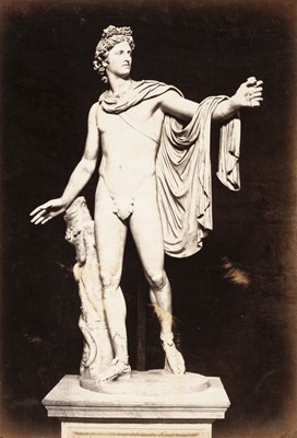 Lot 2 - Anderson (James). Apollo Belvedere, c. 1850s, albumen print on contemporary mount
