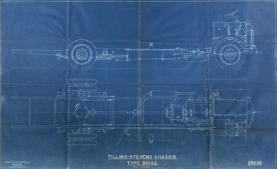 Lot 73 - Daimler Motor Company. An archive of 57 large cyanotype plans of Daimler engine and part designs