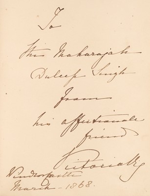 Lot 247 - Victoria (Queen of Great Britain and Ireland, 1837-1901). Leaves from the Journal, 1868