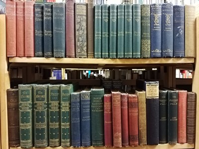 Lot 409 - Victorian Literature. A large collection of works by Victorian novelists & related reference books