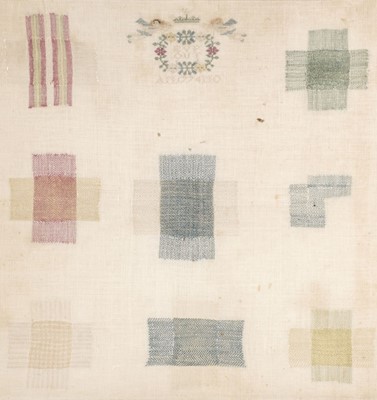 Lot 182 - Sampler. An 18th century darning sampler, 1774