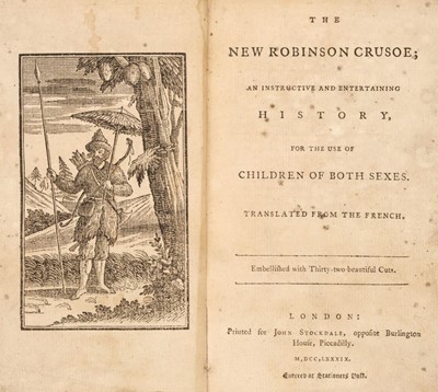 Lot 422 - Campe (Joachim, Heinrich). The New Robinson Crusoe, 1789