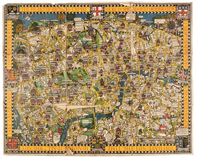 Lot 122 - London. Gill (MacDonald), The Wonderground Map of London Town..., 1924