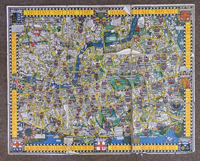 Lot 122 - London. Gill (MacDonald), The Wonderground Map of London Town..., 1924