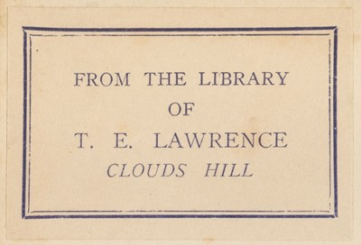 Lot 350 - Lawrence (T.E.). Satires of Circumstance, by Thomas Hardy, 1915