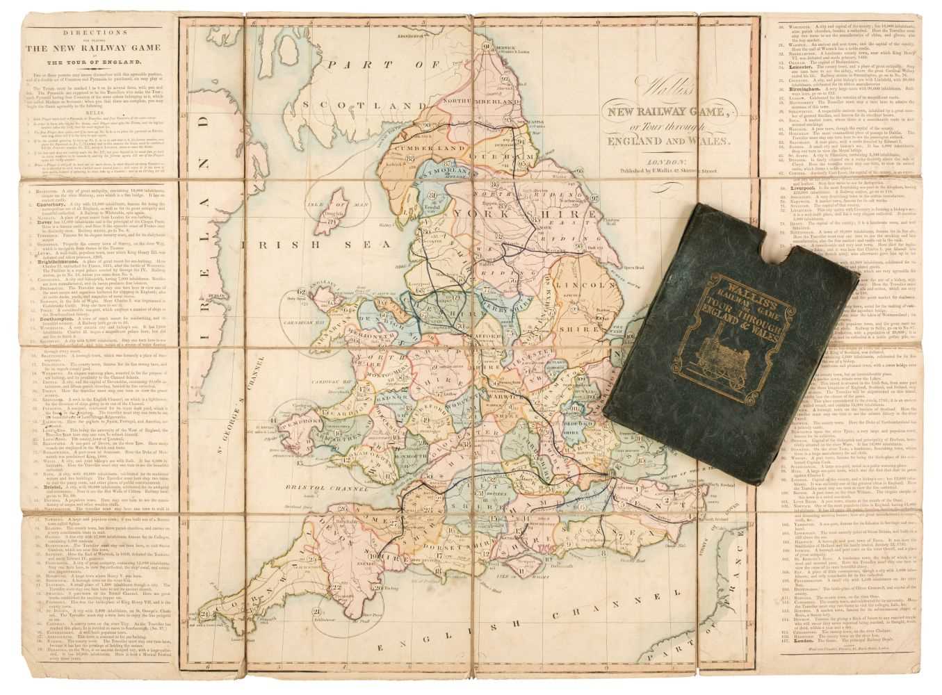 Lot 102 - Geographical Game. Wallis (E. publisher), Wallis's New Railway Game..., circa 1845