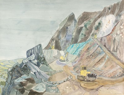 Lot 435 - Bawden (Edward, 1903-1989). Quarry at Pengwern, Llanrwst III, 1977