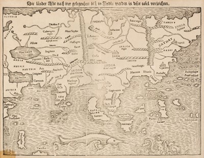 Lot 79 - Asia. Munster (Sebastian), Die Lander Asie nach irer Gelegenheit bisz in India..., 1540 or later