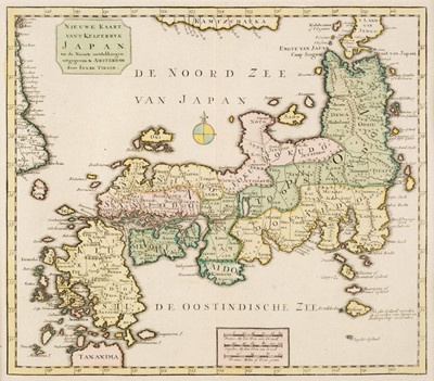 Lot 118 - Japan. Tirion (Isaac), Nieuwe Kaart van't Keizerryk Japan..., circa 1760