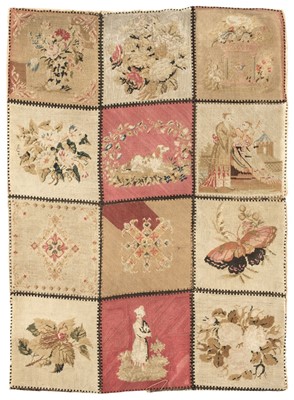 Lot 175 - Needlework. A needlepoint panel, English, 1st quarter 19th century