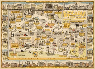 Lot 140 - Sayer (J. P.) 12 Original Prints..., Picture Maps of London, Strand Magazine, circa 1948