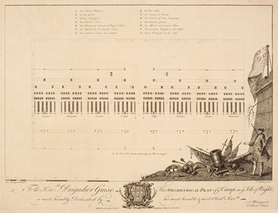 Lot 131 - Military Maps. A collection of four maps and plans, 18th century
