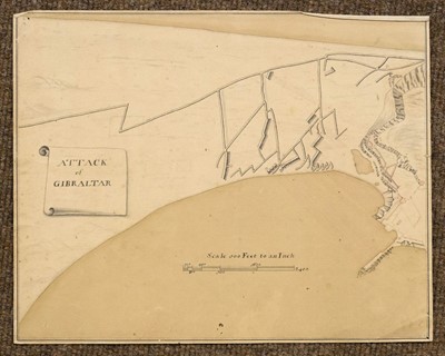 Lot 131 - Military Maps. A collection of four maps and plans, 18th century