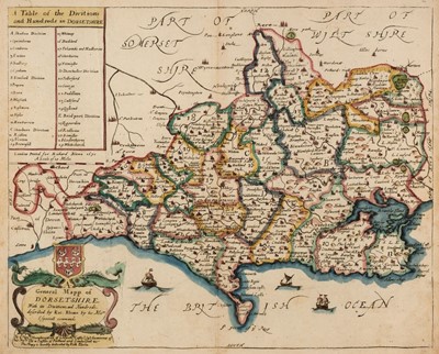 Lot 105 - Hampshire & Dorset. A collection of five maps, mostly 18th & 19th century