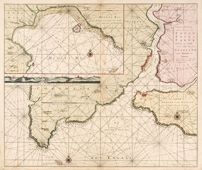 Lot 88 - Cornwall. Van Keulen (J.), Nieuwe Afteekening van de River van Fowey..., circa 1790