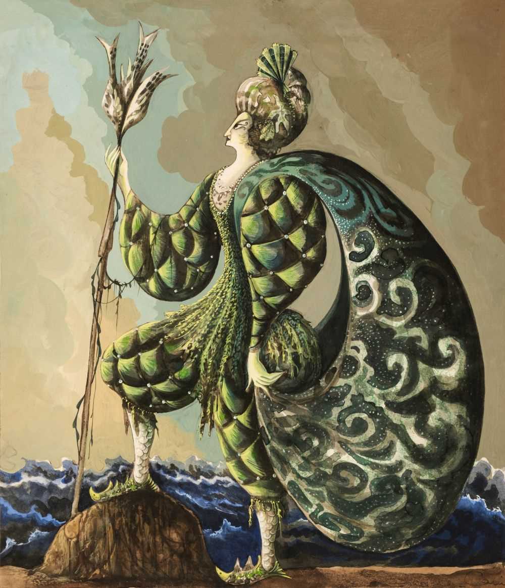 Lot 507 - Le Cain (Errol John, 1941-1990). A Sea Deity, possibly Amphitrite