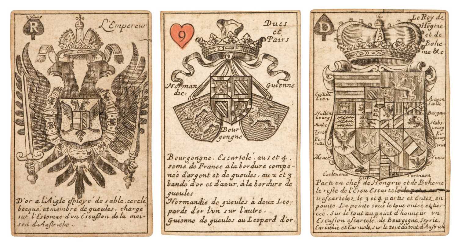 Lot 449 - Brianville (Claude Oronce Finé, de). Jeu d'Armoiries des Souverains et estats d'Europe, 1660